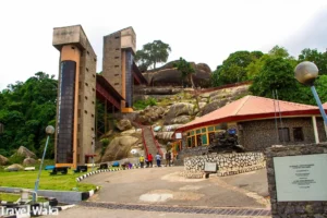 Olumo Rock in Abeokuta, Ogun state, Nigeria, exploring the export potential of Ogun state solid minerals and agriproducts